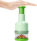 TurboCorte™ – Mini Picador Manual Inteligente para Alho, Legumes e Verduras