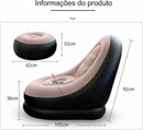 A21 - Poltrona Inflável Portátil em PVC Premium Com Bónus de Uma Bomba Manual