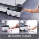 Suporte Ajustável com Rodinhas para Eletrodomésticos Pesados