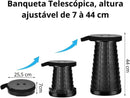 Banqueta Dobrável Telescópica