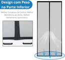 Tela Mosquiteira Magnética para Porta