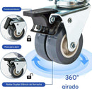 Suporte Ajustável com Rodas para Móveis