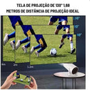 Projetor Inteligente com Conectividade Wi-Fi 6 e Bluetooth 5.0 - Brilho Shop