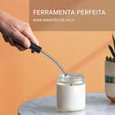 Isqueiro Elétrico Recarregável com Haste Flexível 360º