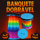 Banqueta Dobrável Telescópica