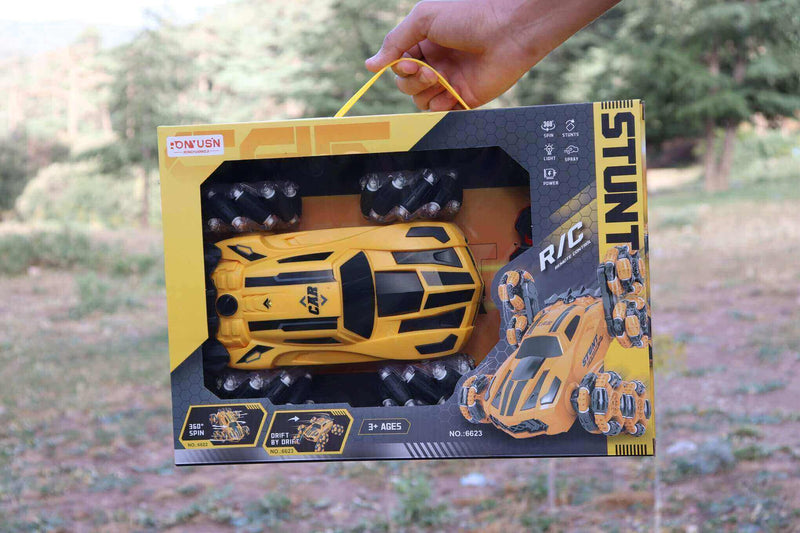 Carro Controle Remoto Stunt 360° com Rodas para Todas Direções