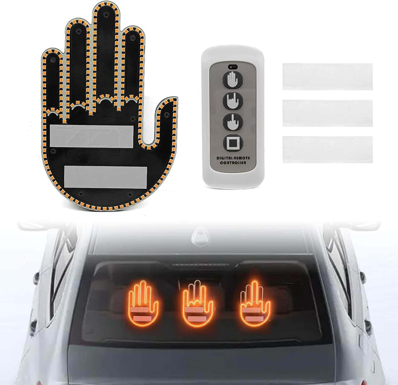 A08 - Luz de Gestos Engraçados para Carro com Controle Remoto