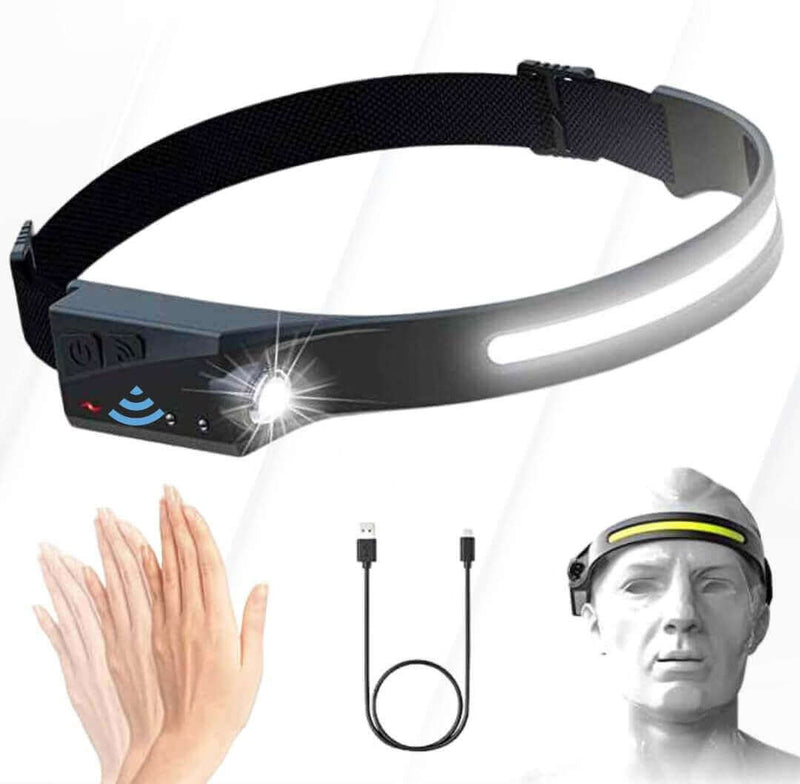 A17 - Lanterna de Cabeça LED 230° com Sensor de Movimento