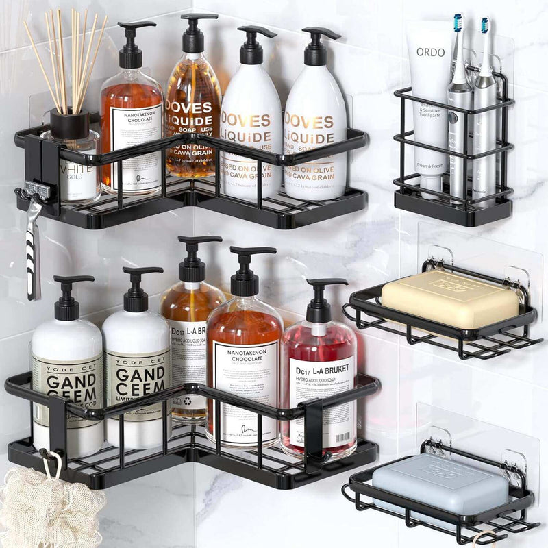 A12 - Suporte Organizador para canto e parede 5pcs Multiuso
