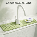 Tapete Anti-Respingos de Silicone para Torneira com Drenagem 6°