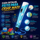 🖊️ Caneta 3D Criativa Premium — Últimas Unidades Disponíveis!