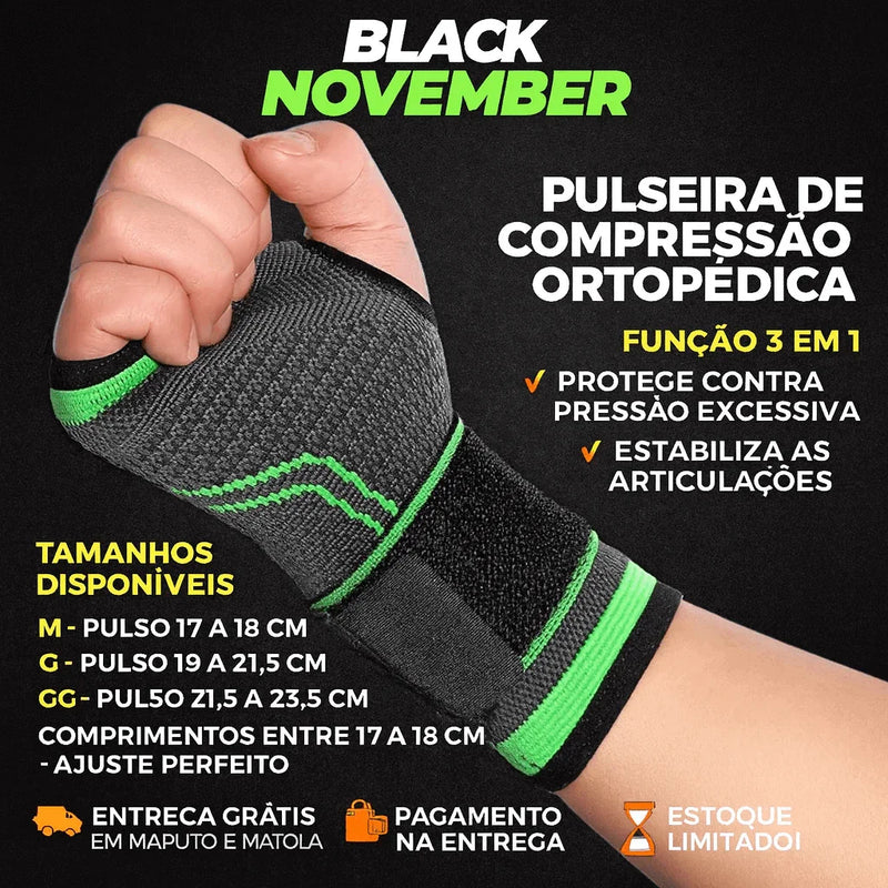 Protetor de Pulso com Compressão - PAGUE 1 E LEVE 2 🔥 - Brilho Shop