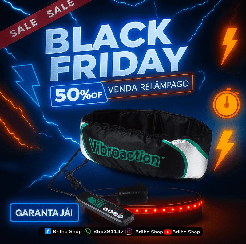 Cinta Modeladora Abdominal Vibratória - Brilho Shop