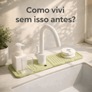Tapete Anti-Respingos de Silicone para Torneira com Drenagem 6°