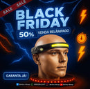 A17 - Lanterna de Cabeça LED 230° com Sensor de Movimento - Brilho Shop