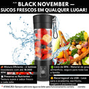 Mini Liquidificador Portátil Recarregável Usb 5v 6 Lâminas - Brilho Shop