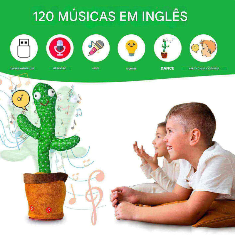 Brinquedo de cacto dançante