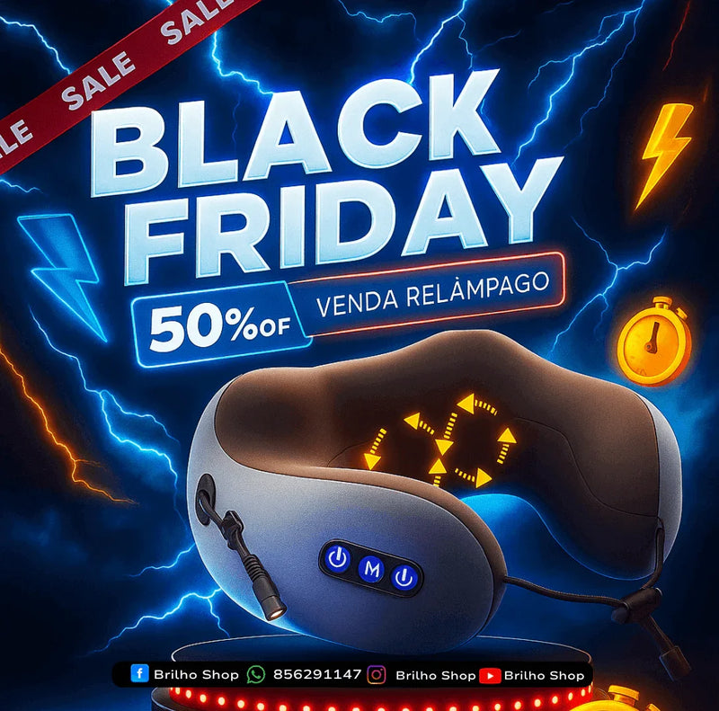 Almofada Massageadora 2 em 1 - Brilho Shop