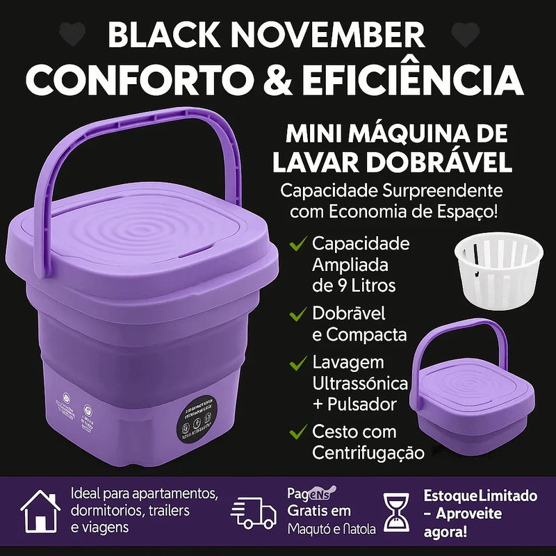 Mini Máquina de Lavar Portátil - Brilho Shop