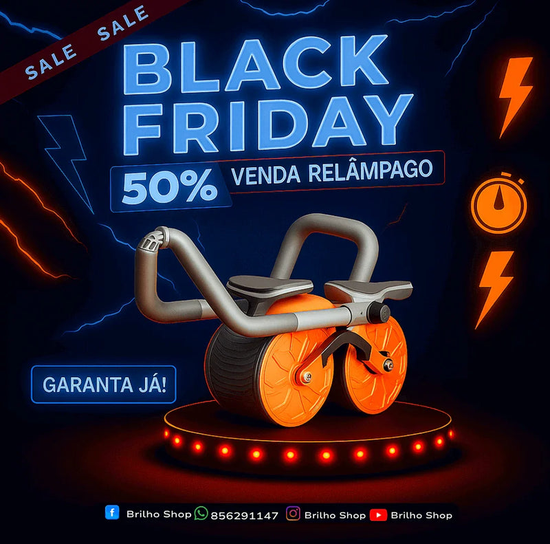 A09 - Rolo Turbo de Treino com Suporte para Cotovelo & Um Super Bónus - Brilho Shop
