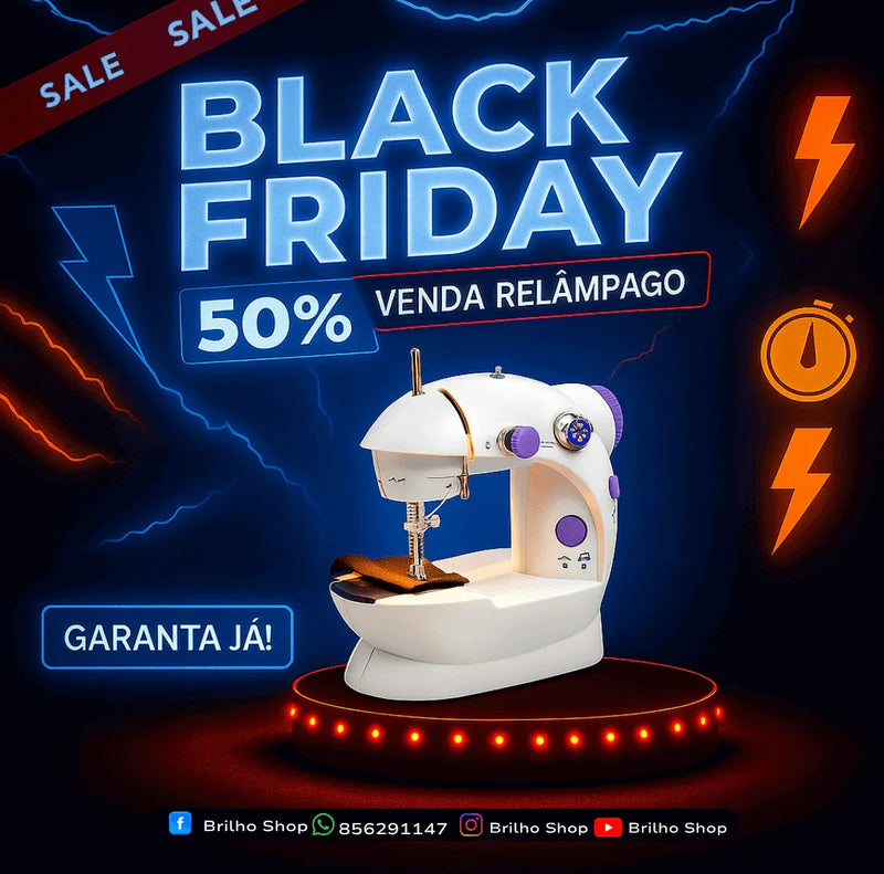 Mini Máquina de Costura - Brilho Shop