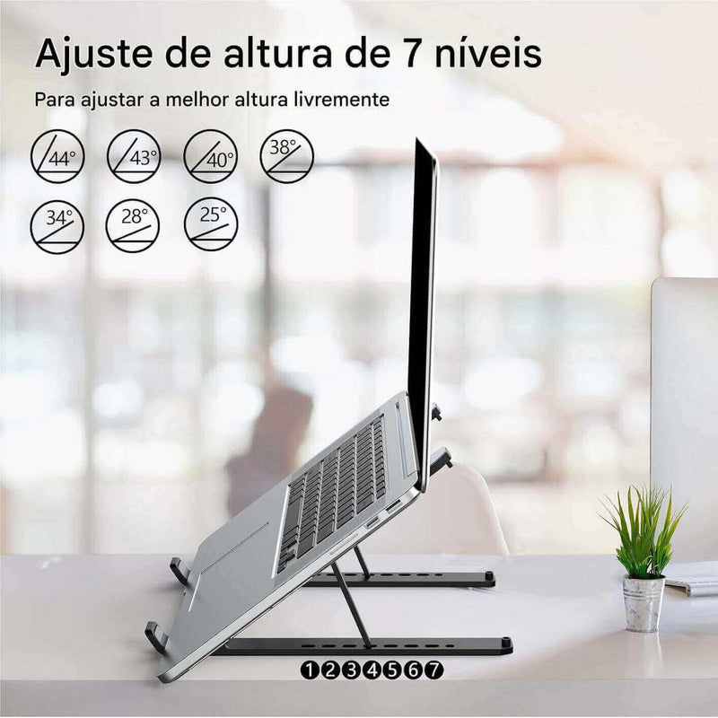 Suporte Dobrável para Laptop em Alumínio