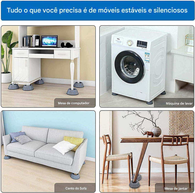 Almofadas Antivibração para Máquina de Lavar
