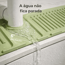 Tapete Anti-Respingos de Silicone para Torneira com Drenagem 6°
