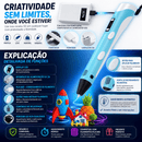 🖊️ Caneta 3D Criativa Premium — Últimas Unidades Disponíveis!