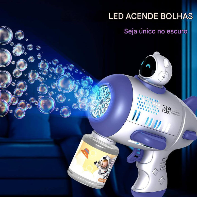Bazuca de Bolhas Mágicas™ – Diversão Ilimitada para o Dia da Criança!