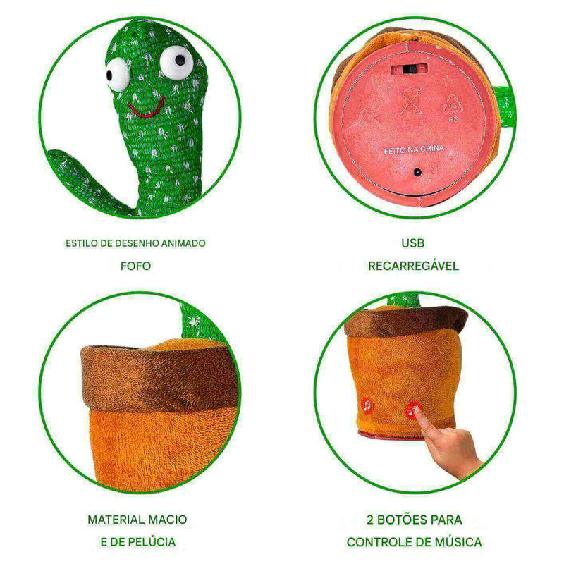Brinquedo de cacto dançante
