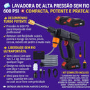 Lavadora de Alta Pressão Portátil Recarregável - Brilho Shop