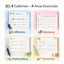 Kit 4 Cadernos Mágicos de Caligrafia Infantil + Bónus PDF