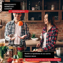 A20 - Potes Herméticos para Armazenamento de Cozinha - Brilho Shop