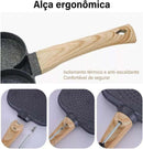 Frigideira com 4 Divisórias Antiaderente - Brilho Shop