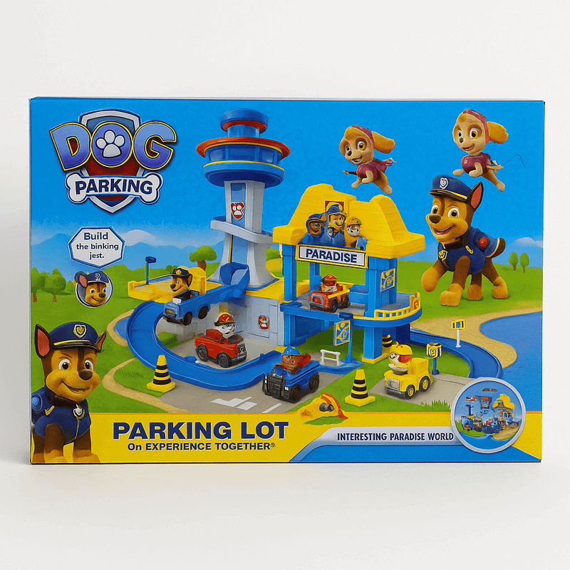 Dog Parking da Patrulha Pata – Brinquedo com Mini Carros para Crianças