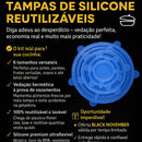 Tampas de Silicone Ajustáveis - Brilho Shop