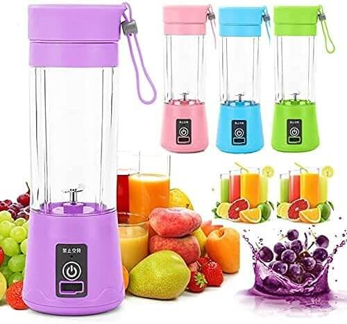 Mini Liquidificador Portátil Recarregável Usb 5v 6 Lâminas