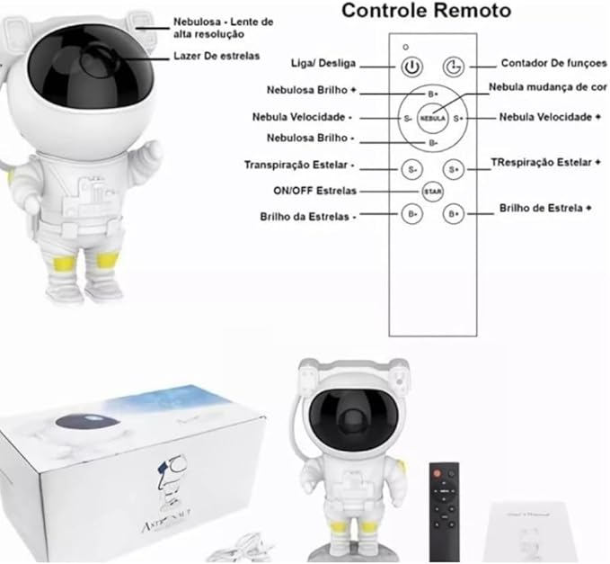 Projetor de estrelas Espaciais Astronauta - Últimas Unidades