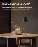 💡✨Abajur de Mesa LED Sem Fio Recarregável
