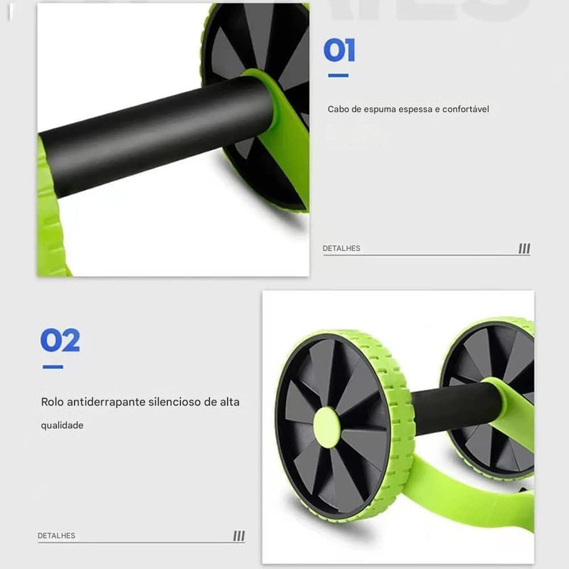 Elastico Com Rodas Para Exercicios Abdominais