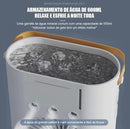 Ventilador Duplo Portátil com Umidificador e Luz LED - Últimas Unidades - Brilho Shop