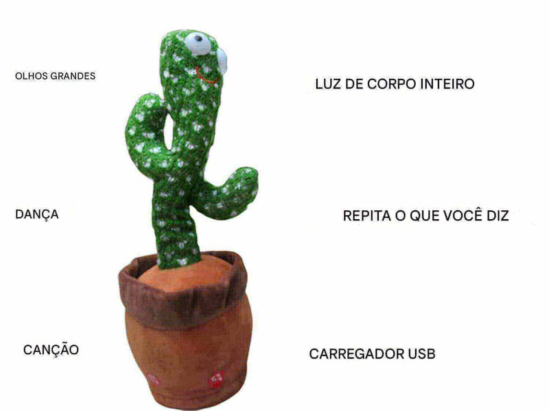 Brinquedo de cacto dançante