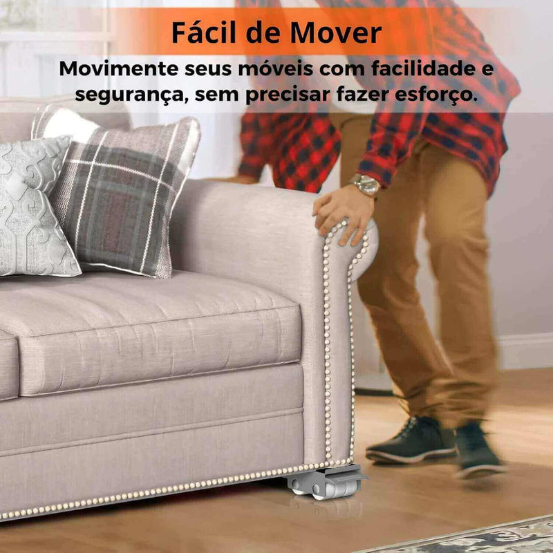 Suporte Ajustável com Rodinhas para Eletrodomésticos Pesados