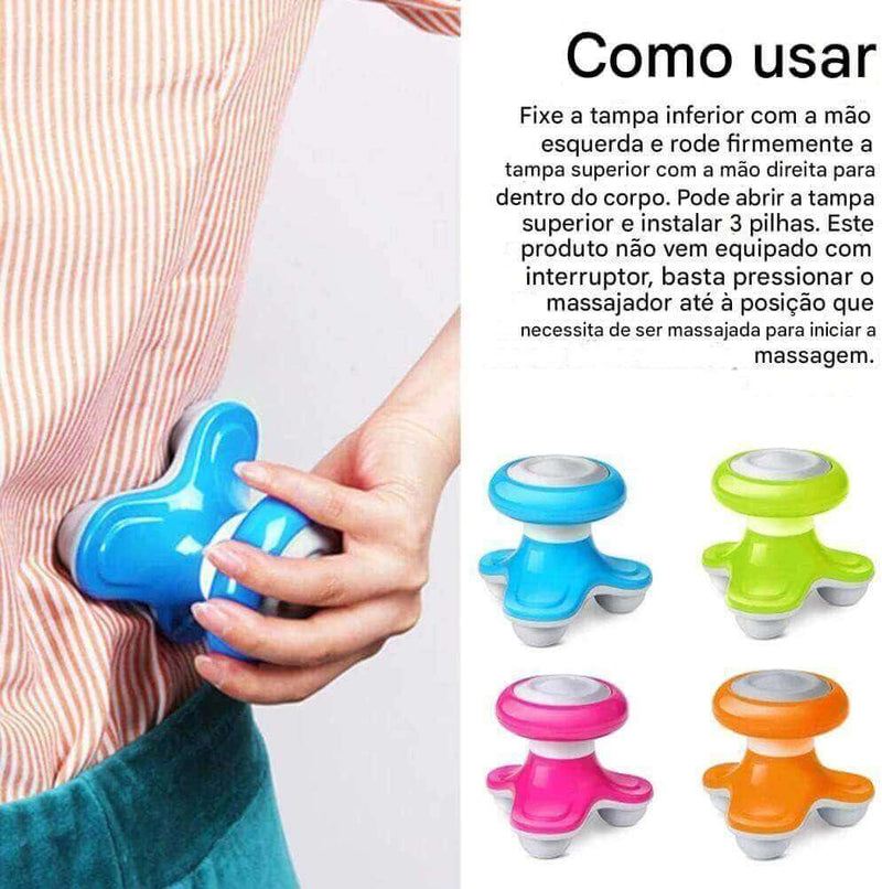 Mini Massageador Portátil 3 Pontas