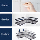 A12 - Suporte Organizador para canto e parede 5pcs Multiuso - Brilho Shop