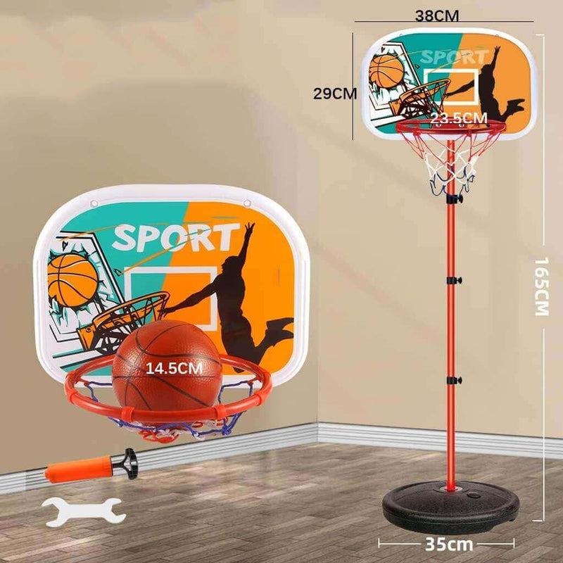 Jogo de Basket Infantil com Aro Ajustável e Bola