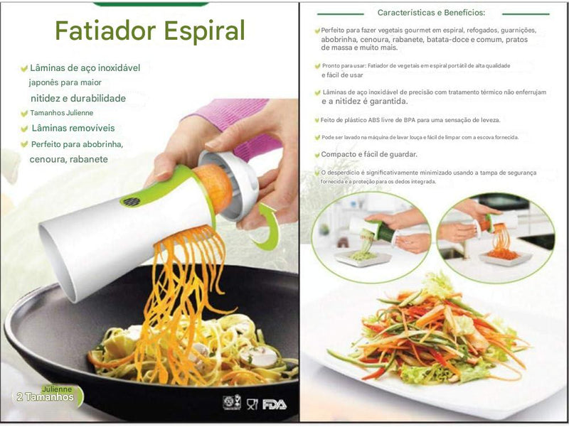 Ralador de Vegetais Em Espirais
