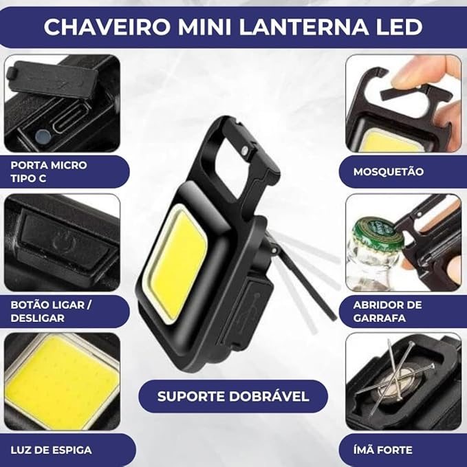Z01 -🔦 PowerKey LED™ – Luz de Bolso UltraPotente