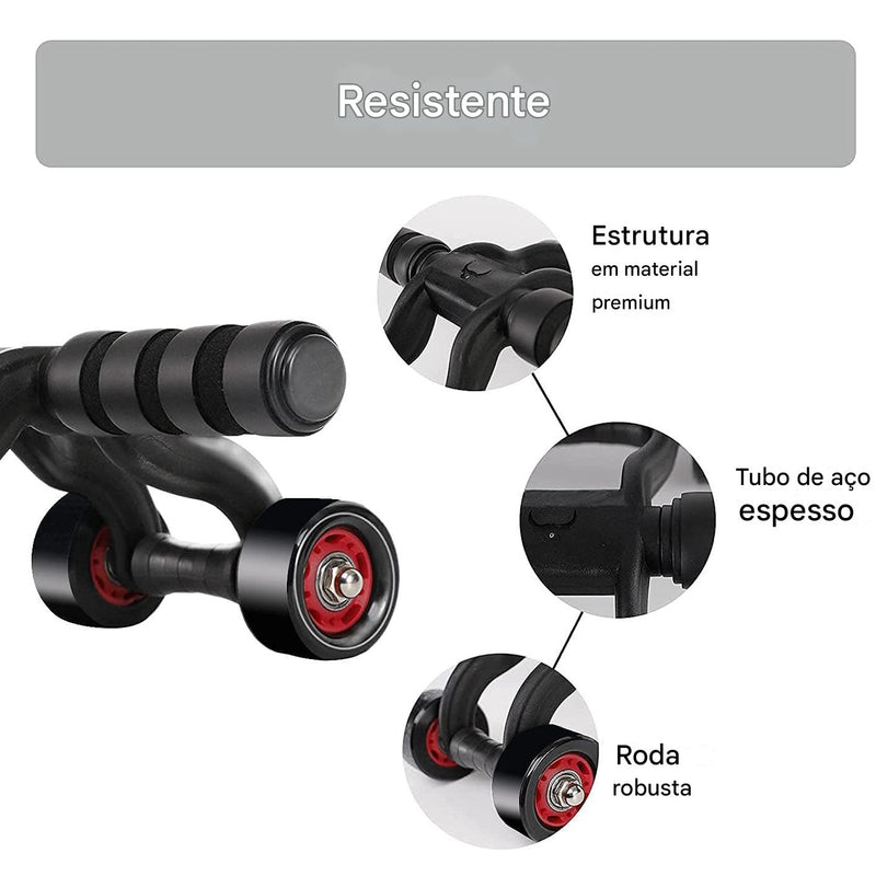 Rolo Abdominal Portátil 3\4 Rodas